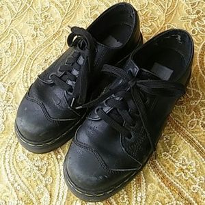 Dr. Martens Black Cap Toe Oxfords UK6